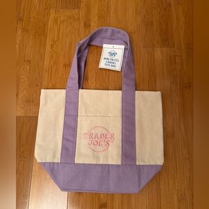 New Trader Joe's Pastel Lavender (Purple) Canvas Tote